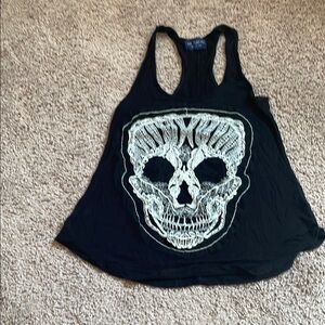 Black Skull Tank Top